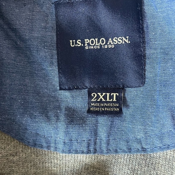 U.S. Polo Assn. Mock Neck Long Sleeve Quarter-Zip Pullover NWT - Picture 10 of 11